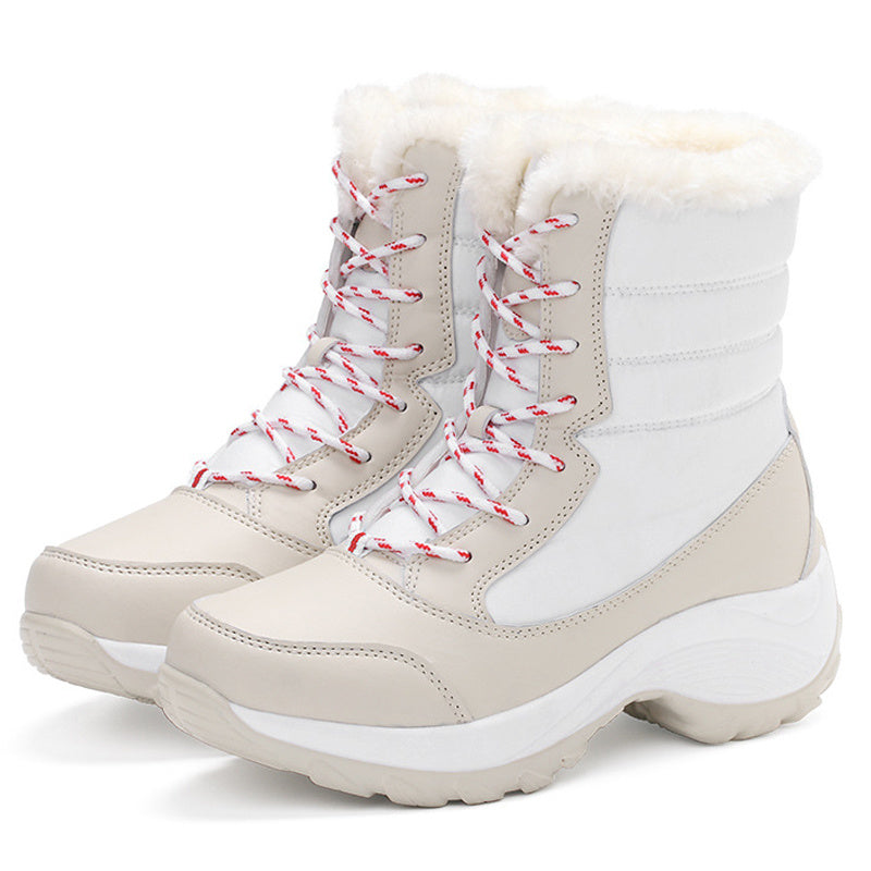 Schneestiefel Plüsch Warme Stiefeletten Für Damen Winterschuhe