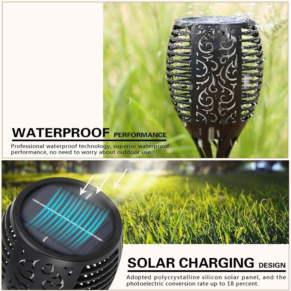 LED Wasserdichte Solar Taschenlampe Licht Lampe Outdoor Landschaft Dekoration Garten Rasen Licht