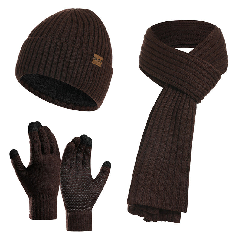 Winter Strick-Set 3-teilig – Mütze, Schal & Handschuhe, Unisex