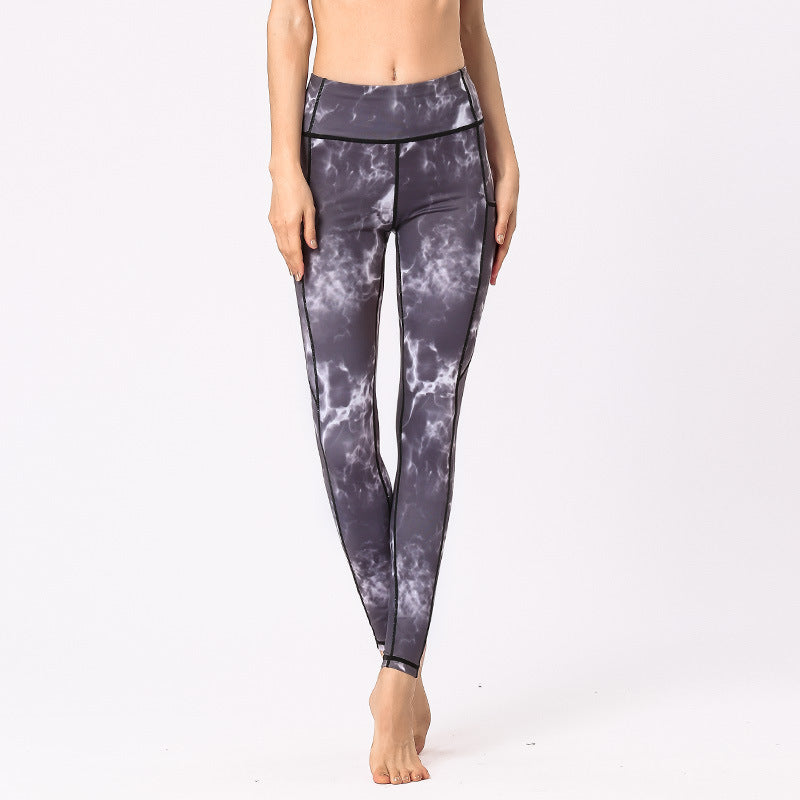 Leggings mit bedruckten Taschen