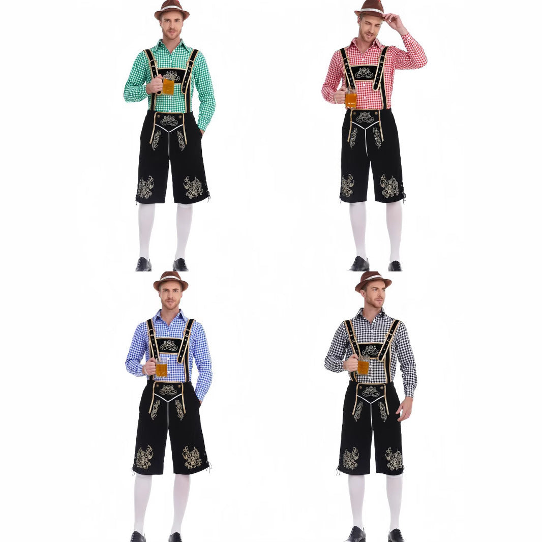 Fashion Personalized Beer Festival Men's Overalls Suit