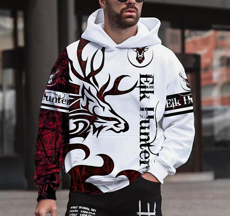 Herren 3D Hoodie Frühling – Moderner Kapuzenpullover für Freizeit & Streetwear