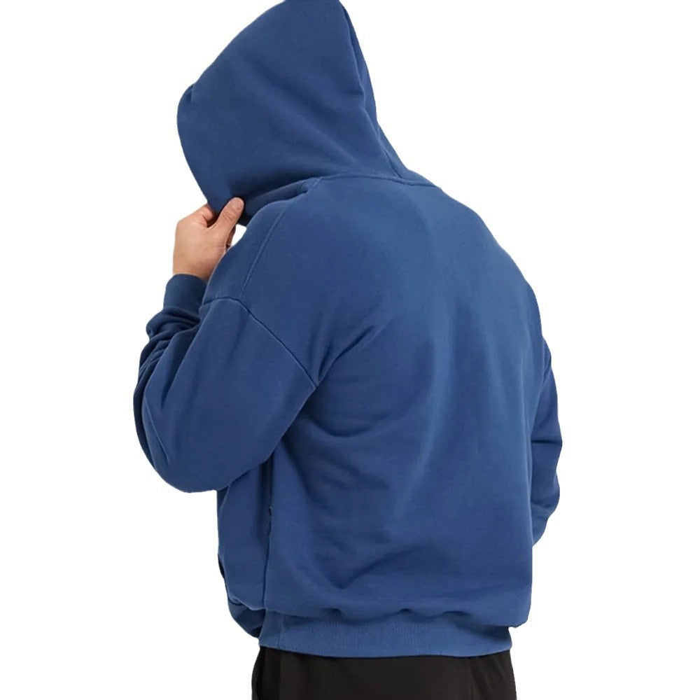 Herren Hoodie mit überschnittenen Schultern und Fleecefutter