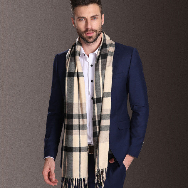 Herren Schal – Kariertes Winteraccessoire aus Polypropylen