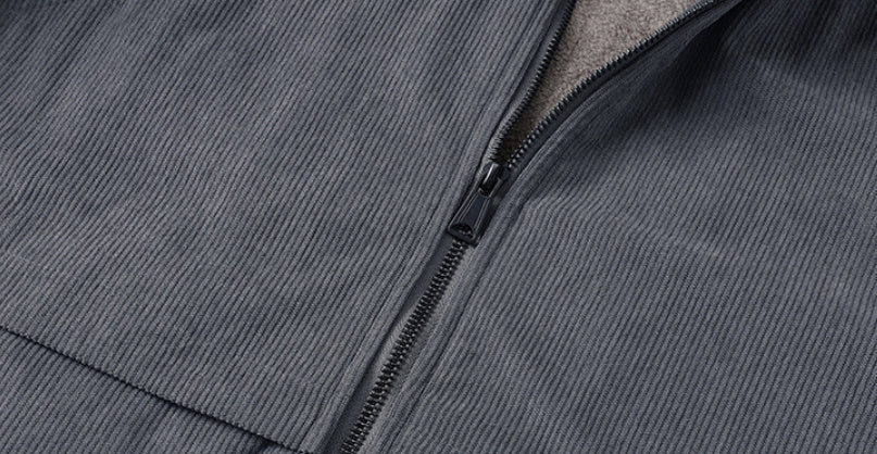 Locker geschnittene Herren-Steppjacke mit Baumwollfutter