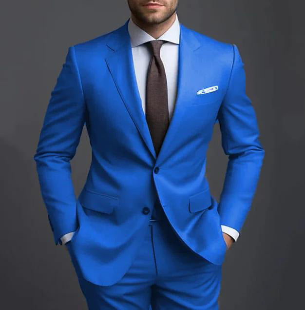 Herrenanzug Zweiteilig – Slim Fit Business Casual Anzug für Alltag & Anlass