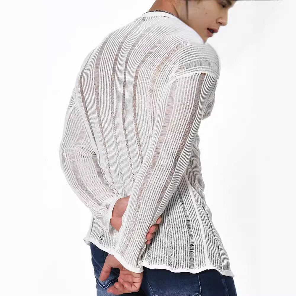 Lässiger Herrenpullover mit Langarm – Bequemer Schnitt für den Alltag