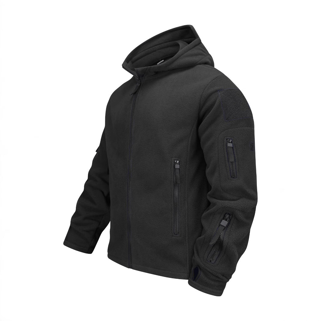 Herren Outdoorjacke mit Fleecefutter – Winddicht, Kapuze, Slim Fit