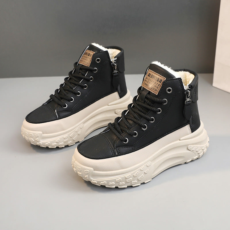 Damenschuhe Samt Warme Baumwollschuhe Freizeit Sport