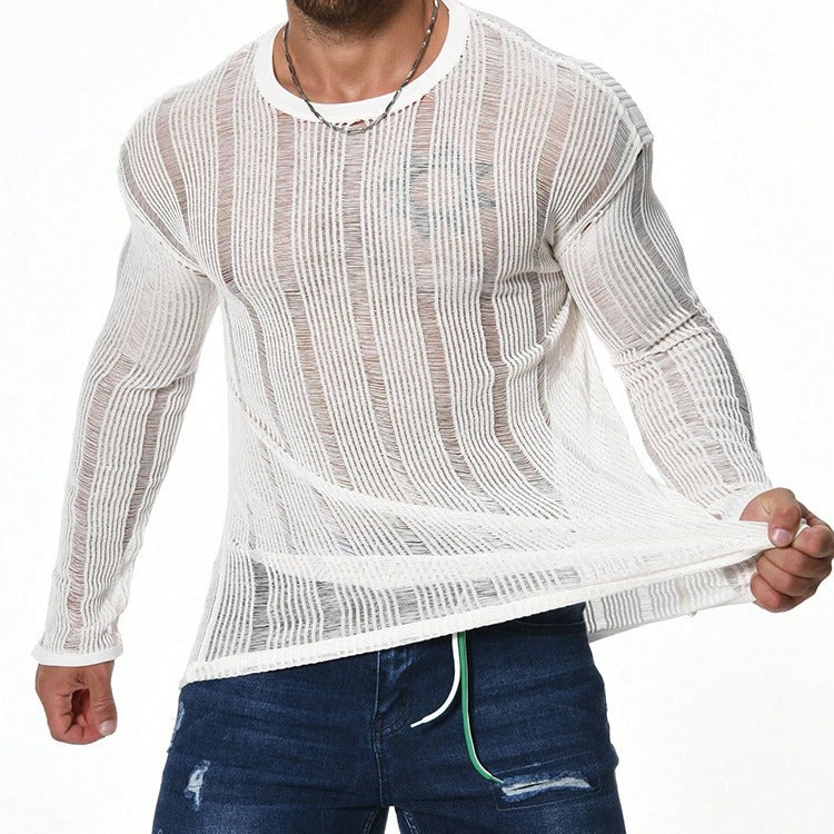 Lässiger Herrenpullover mit Langarm – Bequemer Schnitt für den Alltag