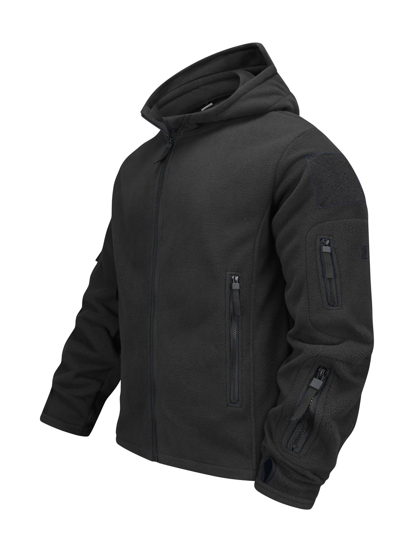 Herren Outdoorjacke mit Fleecefutter – Winddicht, Kapuze, Slim Fit