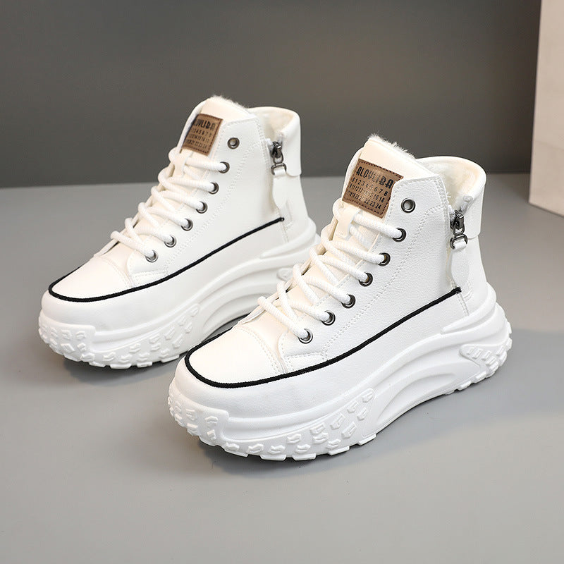 Damenschuhe Samt Warme Baumwollschuhe Freizeit Sport