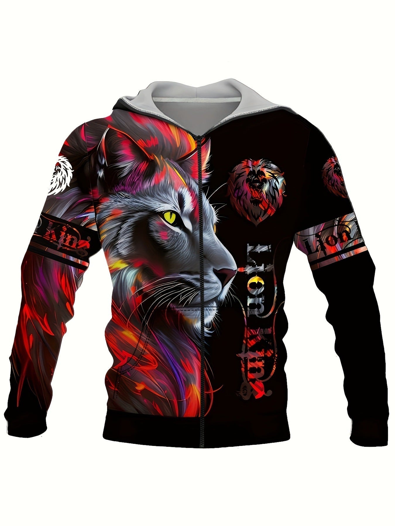 Vikings 3D Hoodie Herren – Lässiges Sweatshirt mit Kapuze für Frühling & Herbst
