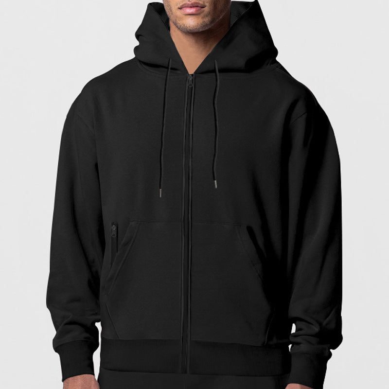 Herren Fleece Hoodie mit Reißverschluss – Warmer Kapuzenpullover für Herbst & Winter