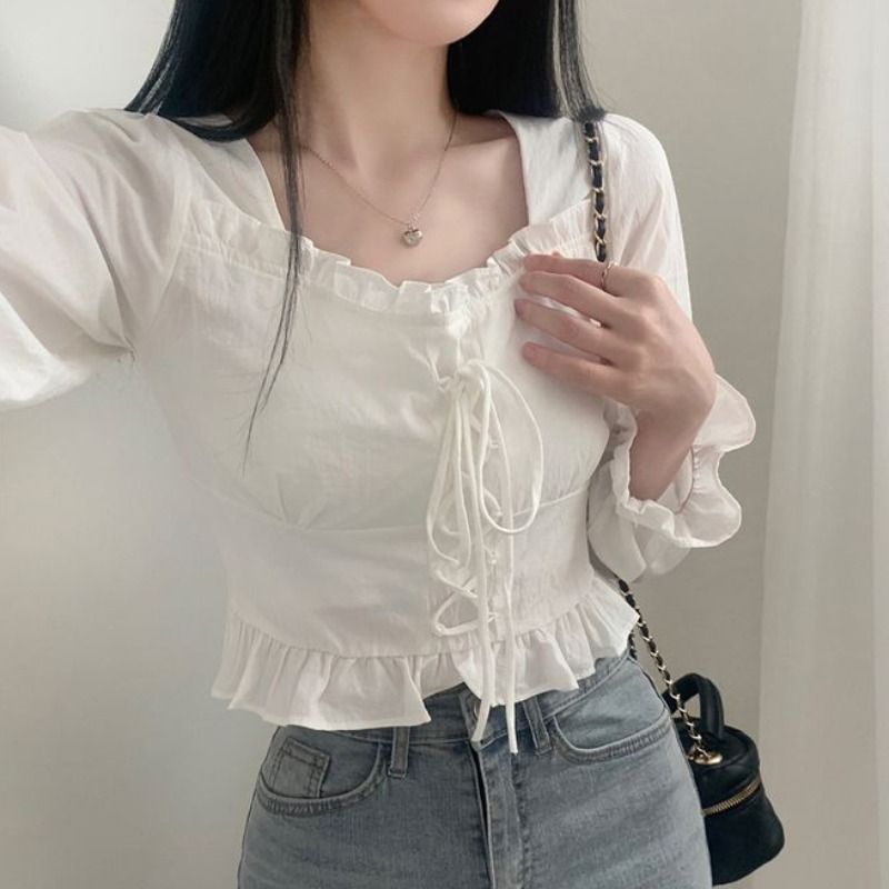 Retro Minority Einfache Bluse für Damen