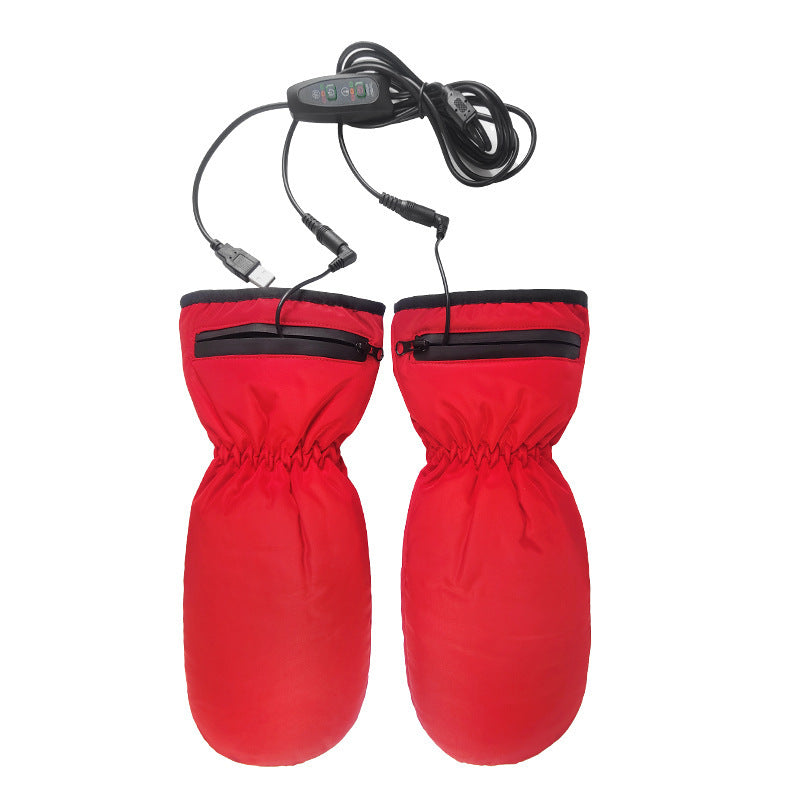 Elektrisch Beheizbare Handschuhe – USB Wärmehandschuhe mit Reißverschluss