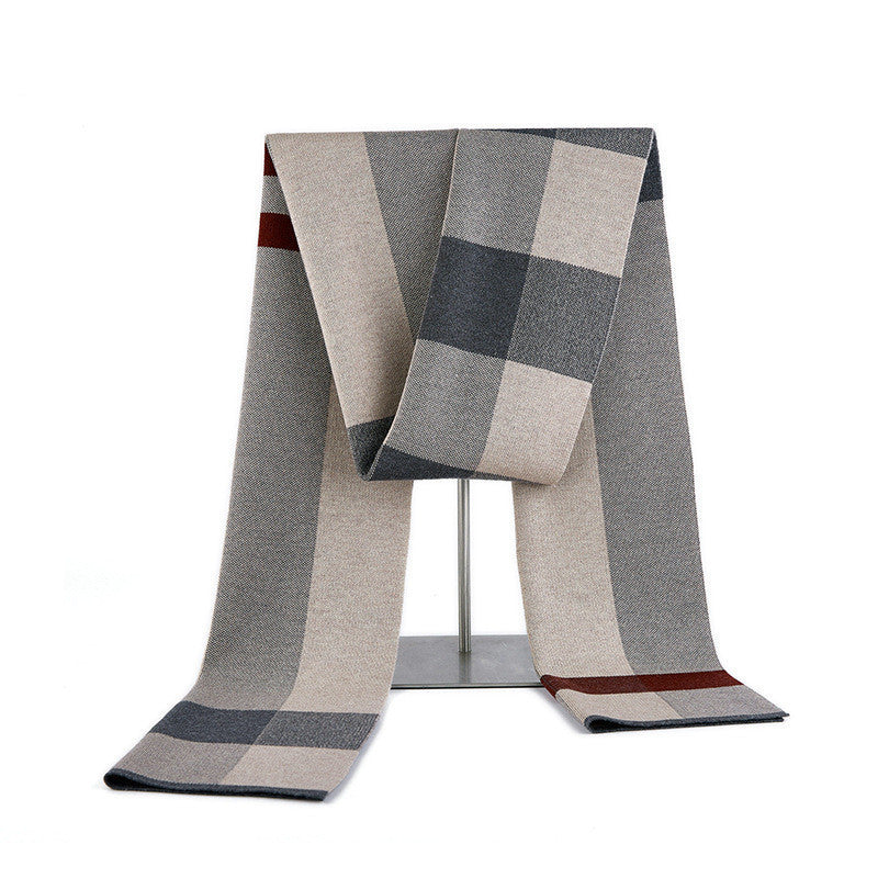Basolan Wollschal Herren – Warmes Winteraccessoire im Karo-Design