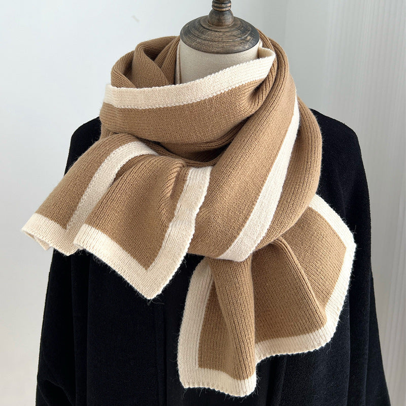 Farblich passender Schal Gestrickter Wollschal