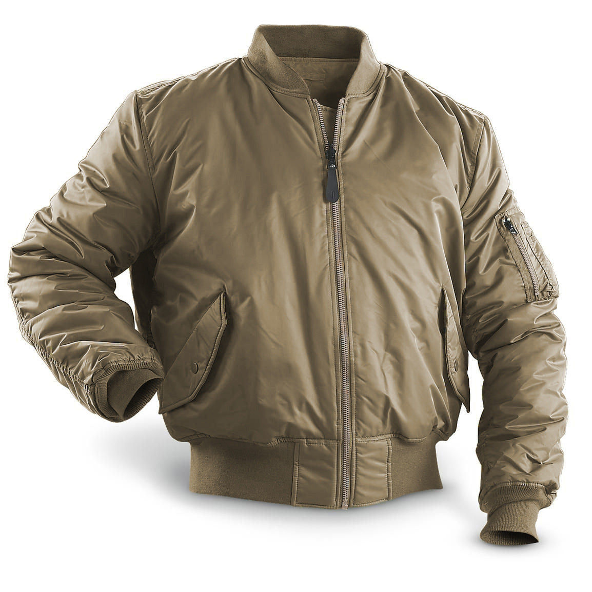 Herren Winter-Bomberjacke mit Thermofutter – Wasserabweisend im Military-Stil