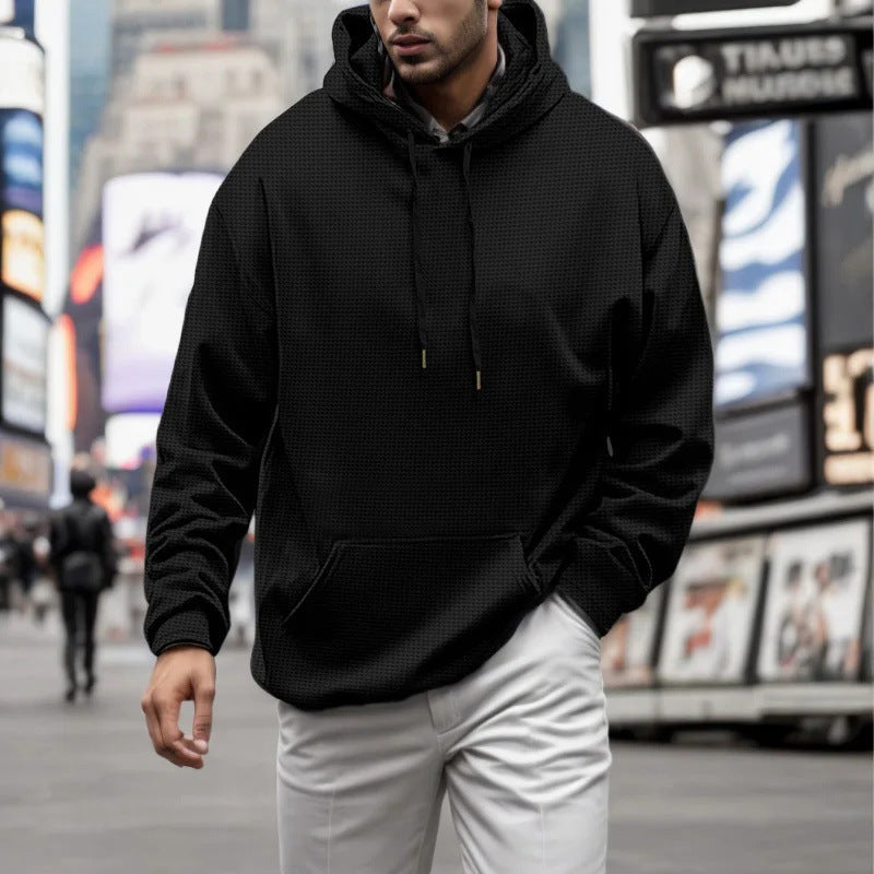 Korean Style Oversize Herren Pullover – Bedrucktes Langarmshirt im Loose Fit