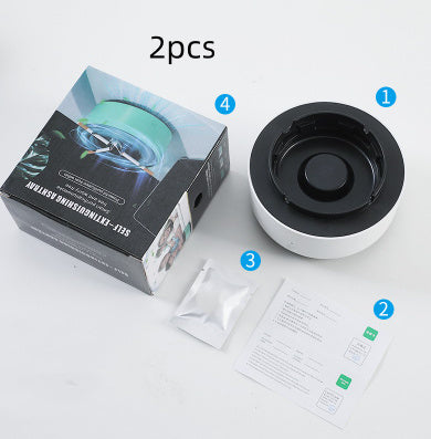 Rauchentfernung Luftreinigung Aschenbecher Anionenreinigung Praktischer automatischer Luftreiniger Aschenbecher Tragbare Gadgets für Autoaschenbecher