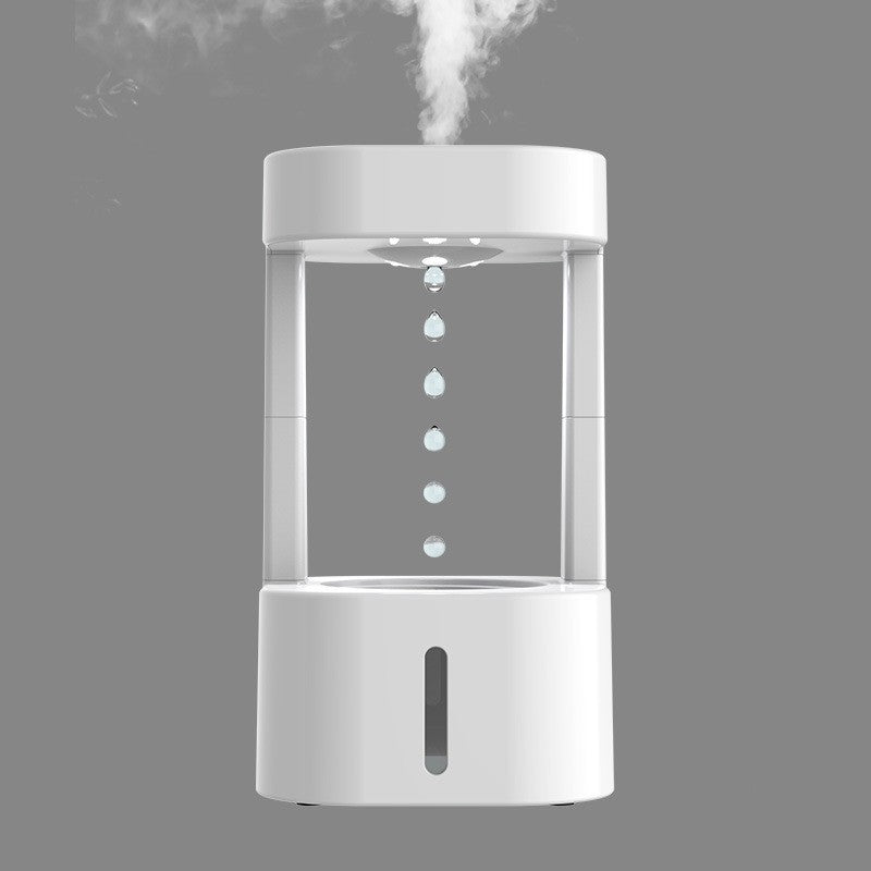 Kreativer Anti-Schwerkraft-Wassertropfen-Luftbefeuchter, Klimaanlage, Nebelspray, leises Schlafzimmerbüro für den Haushalt mit 580 ml Wassertank