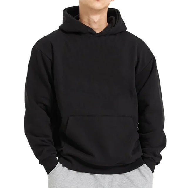 Herren Hoodie mit überschnittenen Schultern und Fleecefutter