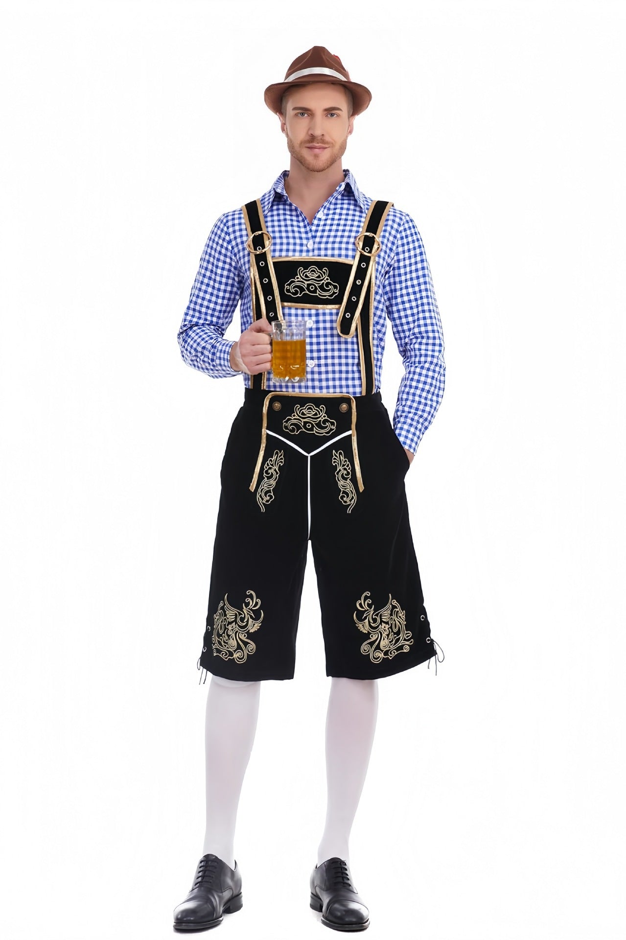 Fashion Personalized Beer Festival Men's Overalls Suit