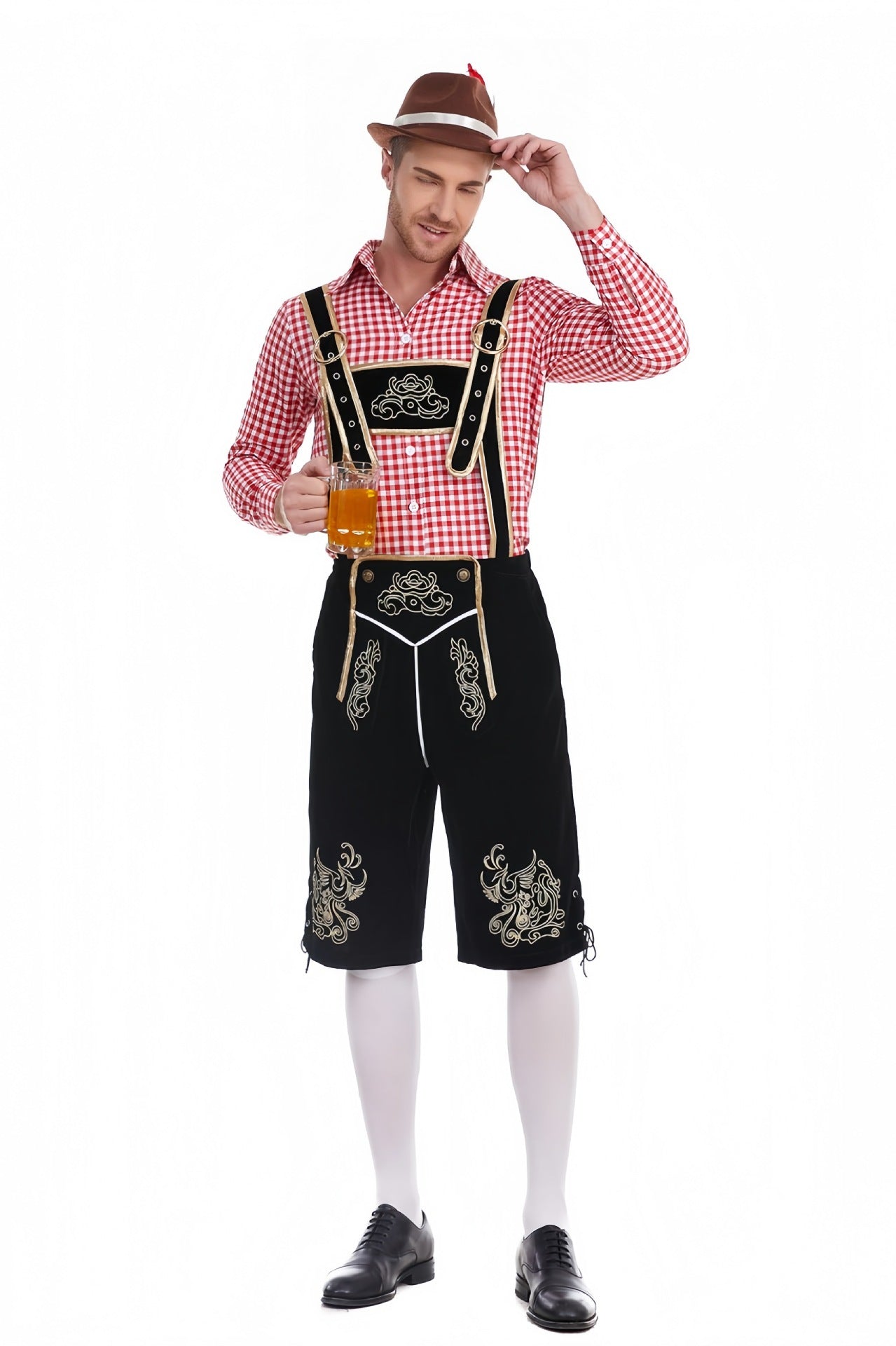 Fashion Personalized Beer Festival Men's Overalls Suit