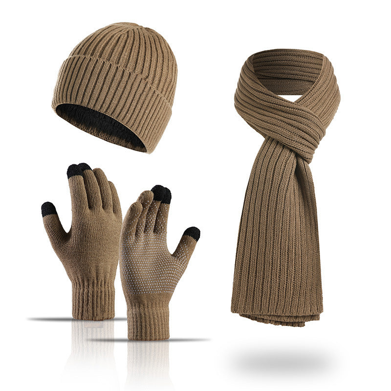 Winter Strick-Set 3-teilig – Mütze, Schal & Handschuhe, Unisex