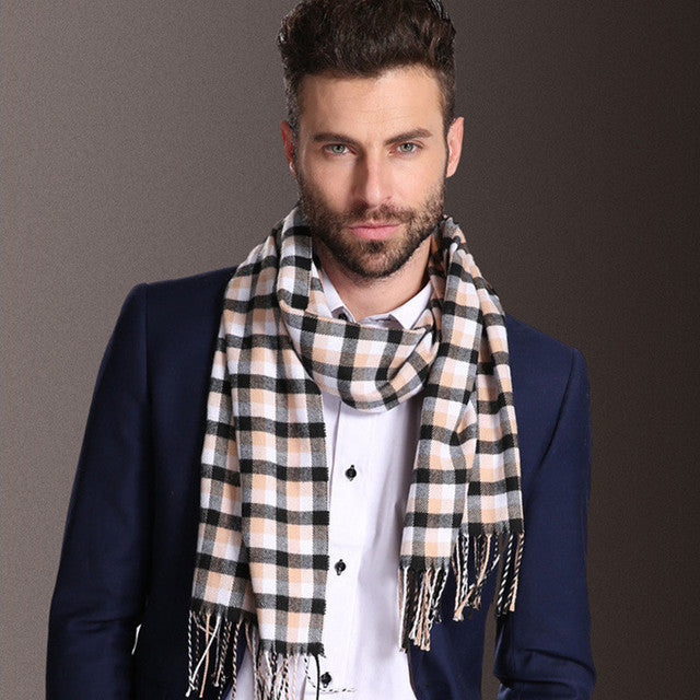 Herren Schal – Kariertes Winteraccessoire aus Polypropylen