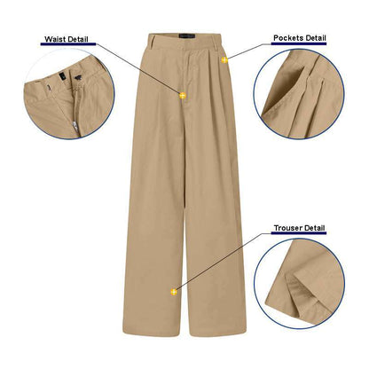 Frauen Breite Bein Hosen Lange Pantalon Weibliche