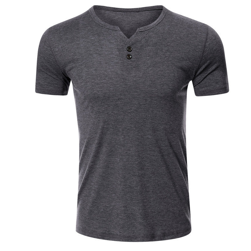 Herren Baumwoll-T-Shirt – Lockerer Schnitt, Kurzarm, Rundhals