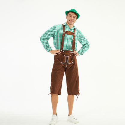 German Suspender Pants Beer Clothing Munich Beer Festival Clothing Bar Embroidered Suspender Pants