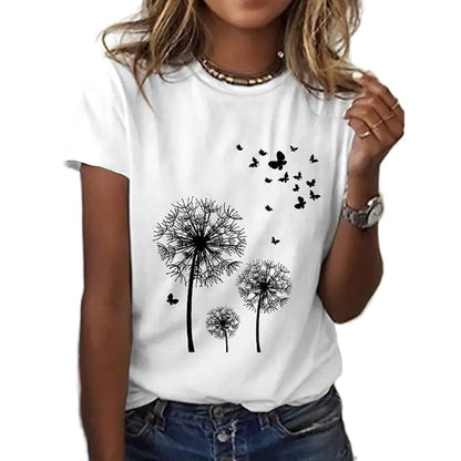 Kurzarm-T-Shirt für Damen