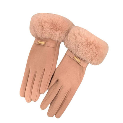 Touchscreen Warme Handschuhe Winter Frauen Fleece-gefüttert