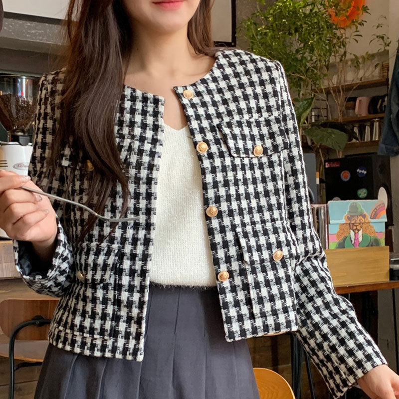 Tartan-Kurzjacke für Damen