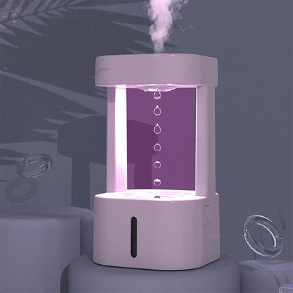 Kreativer Anti-Schwerkraft-Wassertropfen-Luftbefeuchter, Klimaanlage, Nebelspray, leises Schlafzimmerbüro für den Haushalt mit 580 ml Wassertank