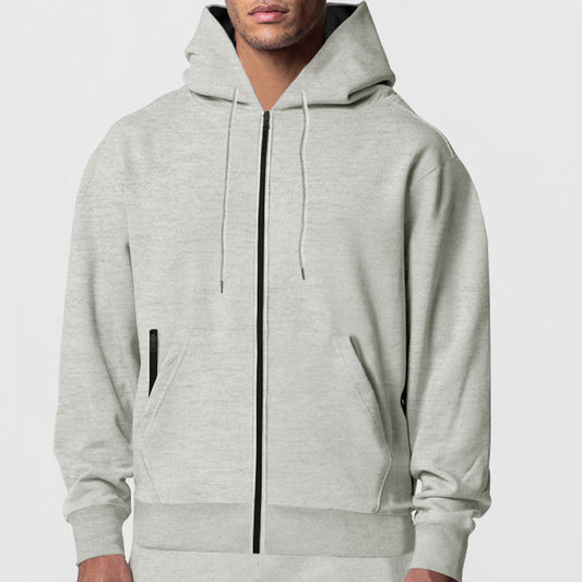 Herren Fleece Hoodie mit Reißverschluss – Warmer Kapuzenpullover für Herbst & Winter