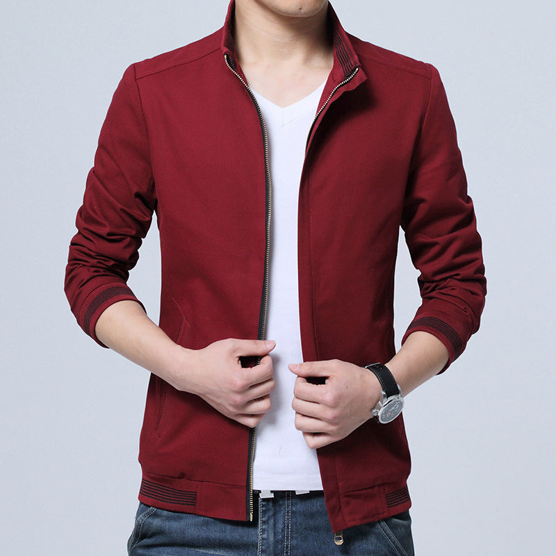 Herren Übergangsjacke aus reiner Baumwolle – Freizeitjacke für Frühling & Herbst