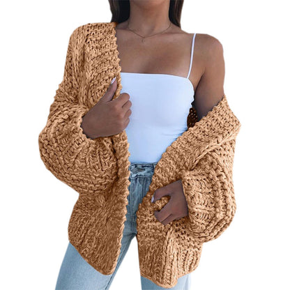 Strickjacke Fledermaus Shirt Pullover Damen Plüsch