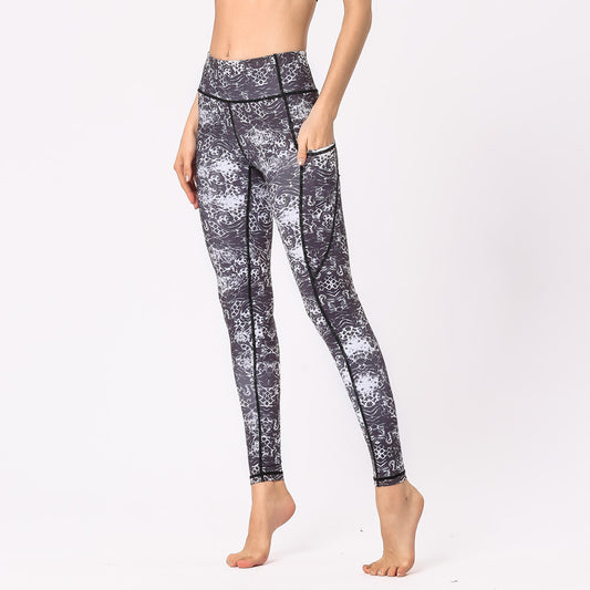 Leggings mit bedruckten Taschen