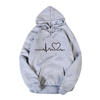 Lässiger Fleece-Hoodie in Übergröße, modischer Sport-Hoodie für Damen