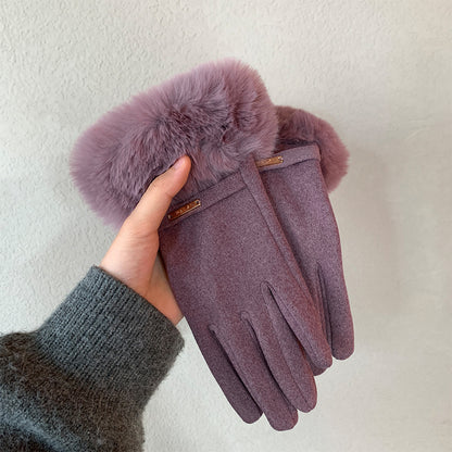 Touchscreen Warme Handschuhe Winter Frauen Fleece-gefüttert