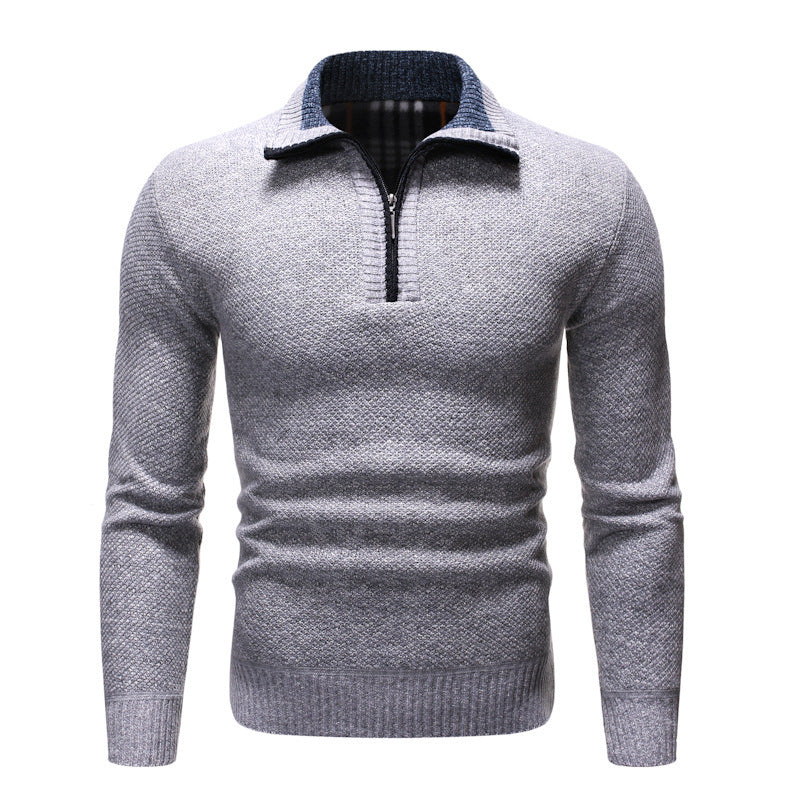 Herren Pullover mit Reverskragen – Figurbetonte Passform