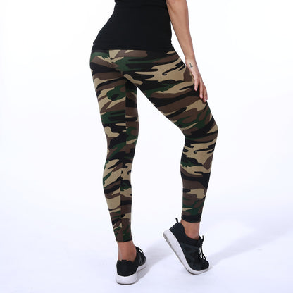 Leggings mit Camouflage-Print