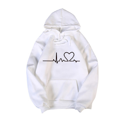 Lässiger Fleece-Hoodie in Übergröße, modischer Sport-Hoodie für Damen