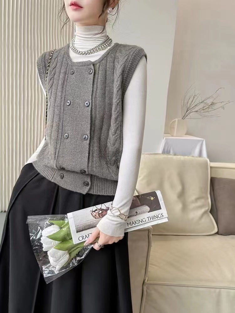 Chinesischen Stil Pullover Weste Strickjacke Frauen