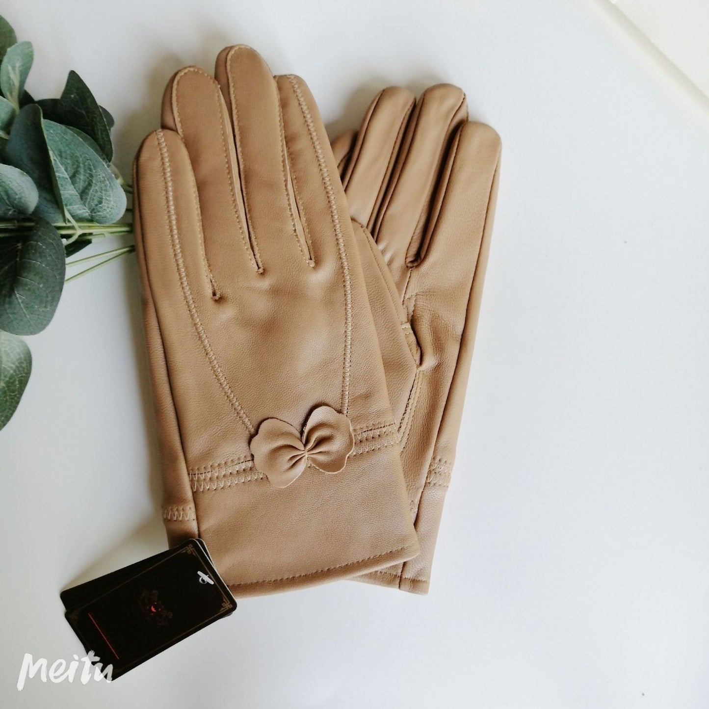 Schmetterlingshandschuhe im koreanischen Stil mit geteilten Fingern für Damen