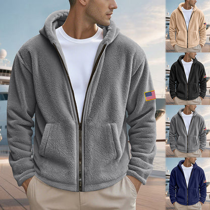 Herren Zipper Hoodie – Lockerer Bejirog Sweater mit Kapuze
